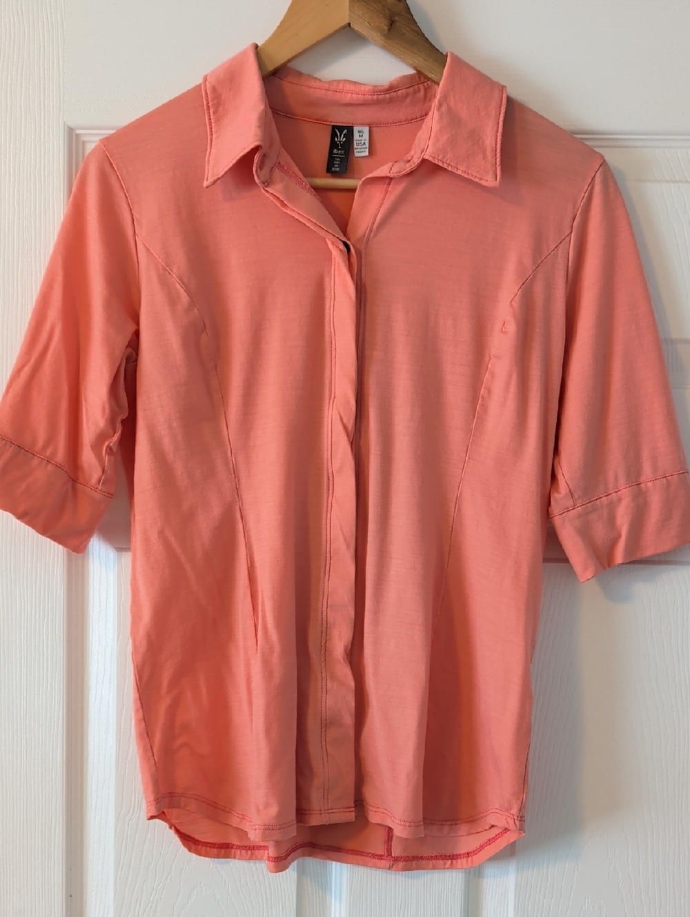ibex Coral Short Sleeve Button-Up Shirt
